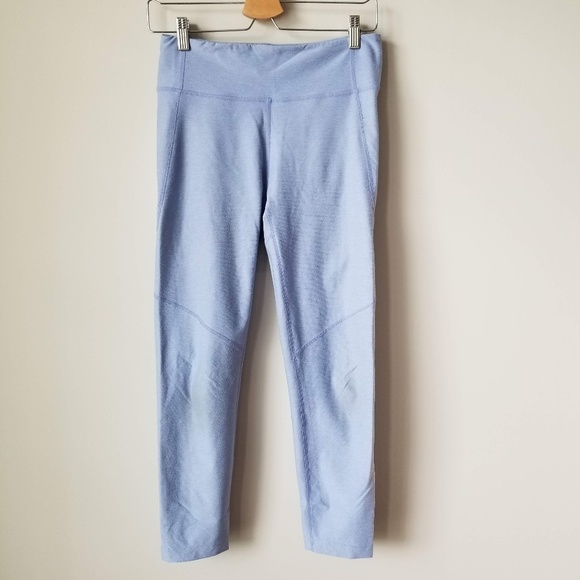 Outdoor Voices Pants - Outdoor Voices Warm-Up Crop Leggings Blue Medium